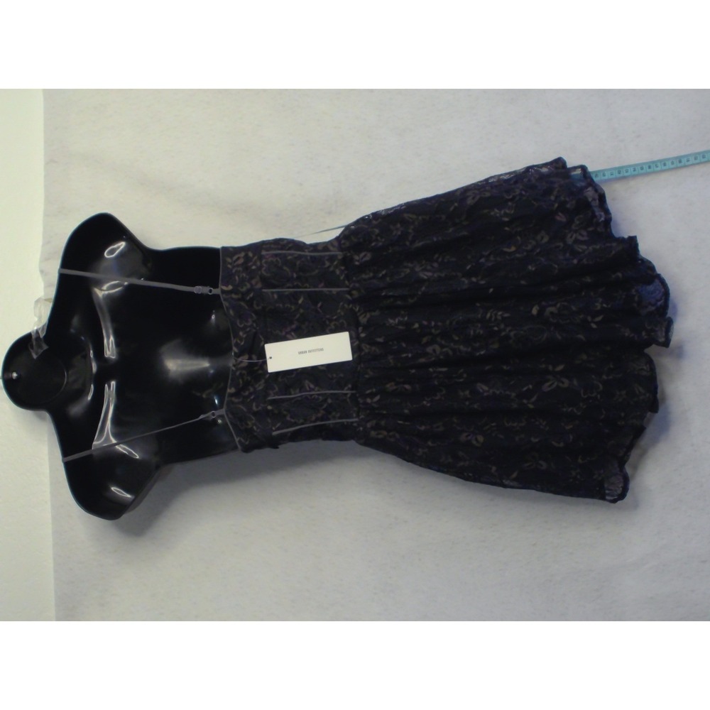 kimchi blue‎ Urban Outfitters black Floral Lace Mini Dress Adjustable Straps nwt - Picture 6 of 9